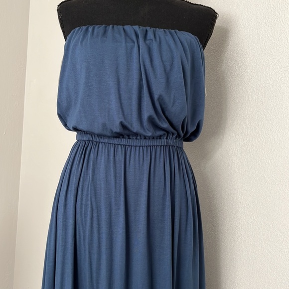 NWT Rachel Pally Tery Strapless Maxi Dress Astral Blue Size S - Picture 3 of 14